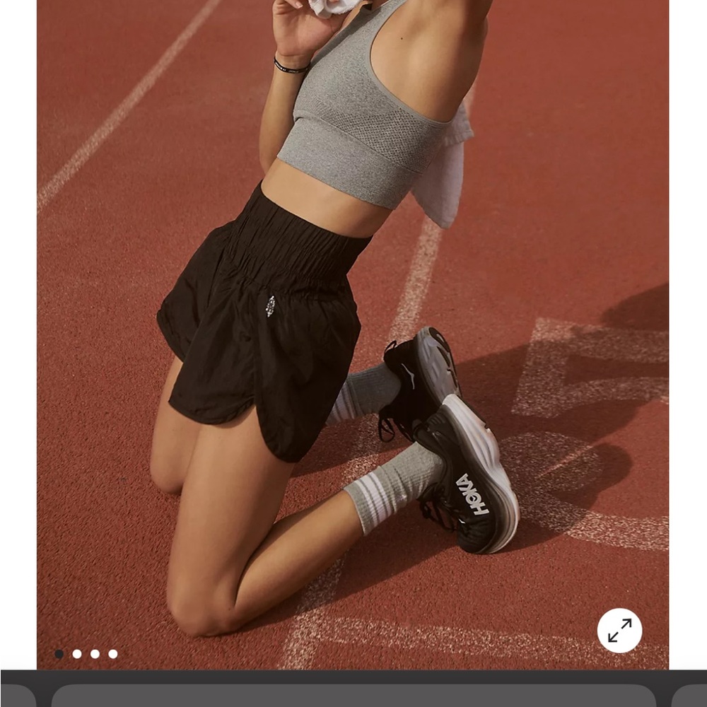 black shorts